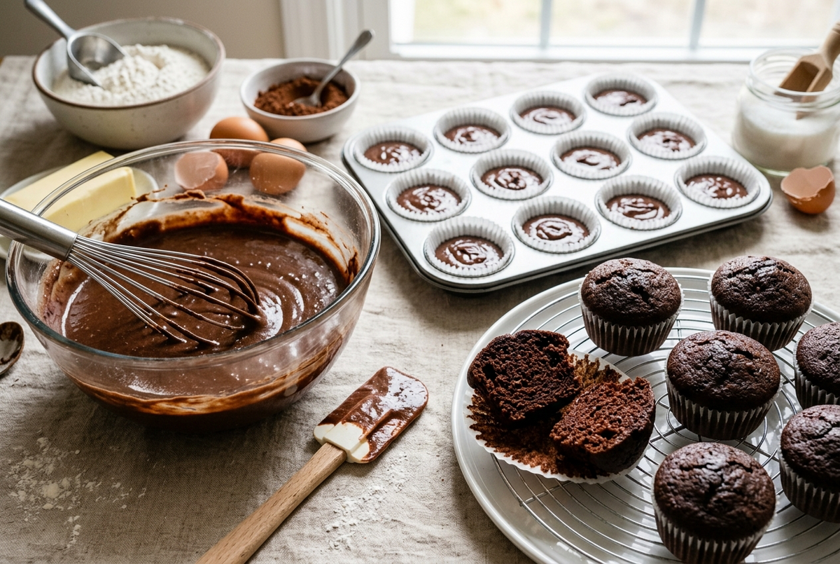Base à cupcake chocolat maison