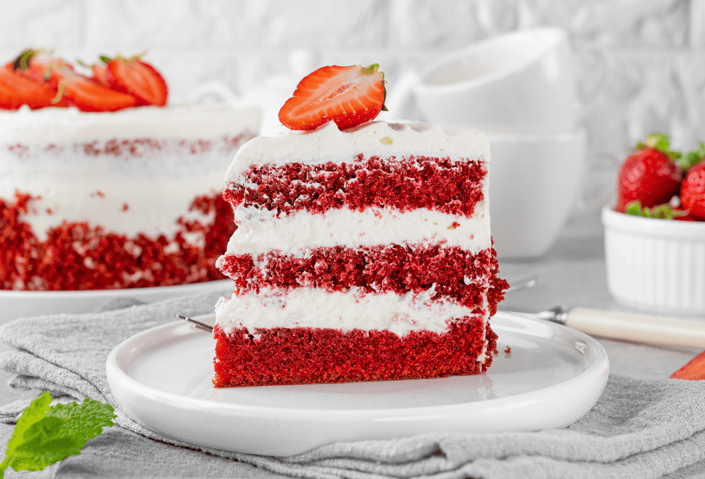 Gâteau Red Velvet Cake, avec son glaçage crémeux au cream cheese et sa texture rouge velours