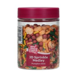 Sprinkles 3D Pumpkin Glow FunCakes 70g - pot de décorations sucrées thème citrouille pour Halloween et automne