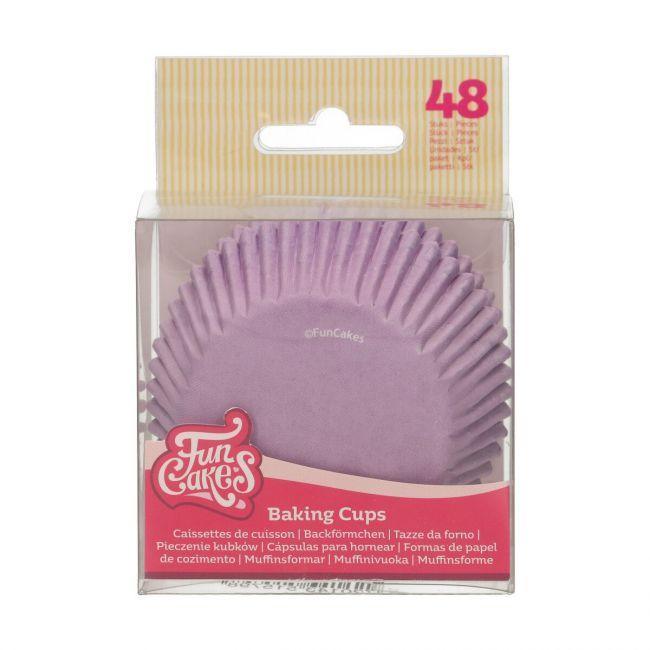 48 Caissettes à Cupcake Lilas - Patissland