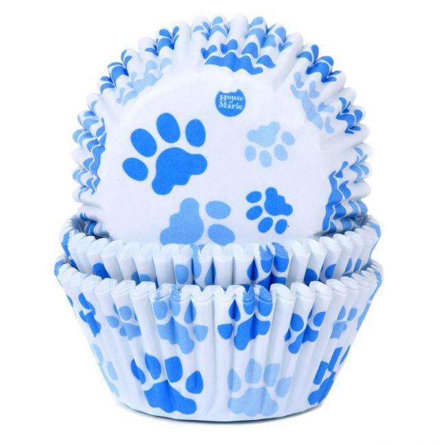 50 Caissettes Paw Blue - Patissland