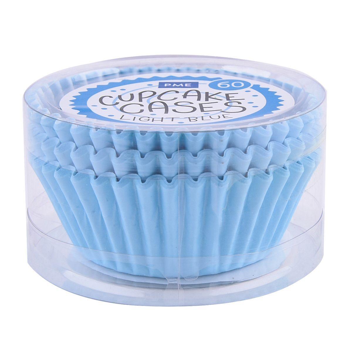 60 Caissettes Light Blue PME - Patissland