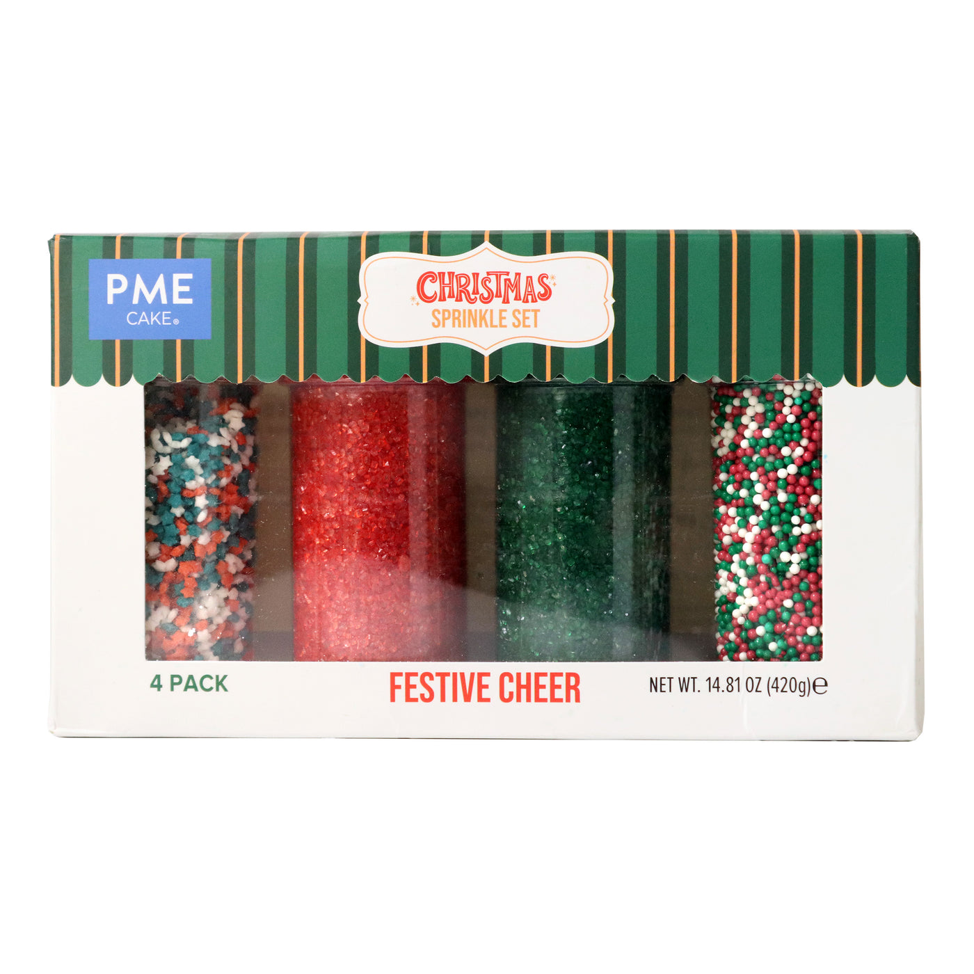 Christmas Set/4 Sprinkles Festive Cheer 420g