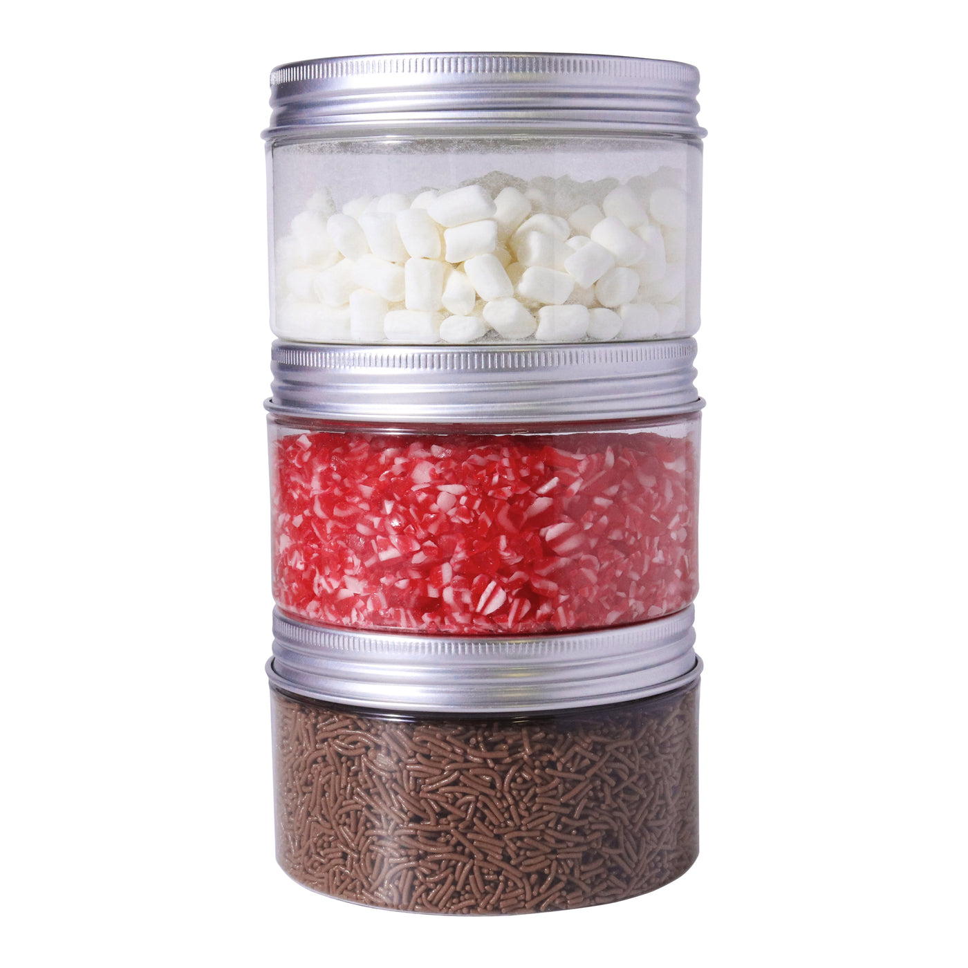 Christmas Set/3 Toppings pour Chocolat Chaud 400g