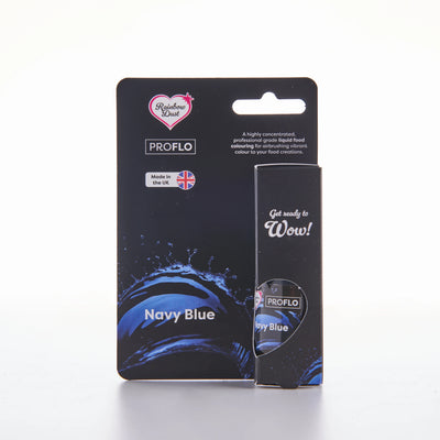 Colorant liquide bleu marine ProFlo Rainbow Dust 16 ml – spécial pâtisserie et aérographe
