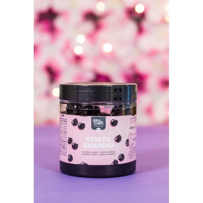 Pot de cerises Amarena Azucren 200g au sirop pour décoration de desserts