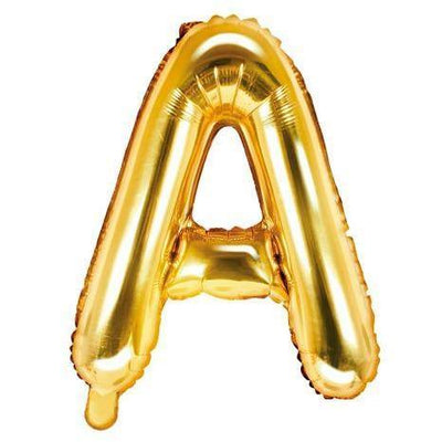 Ballon lettre A en Or Gold, décoration événement personnalisée