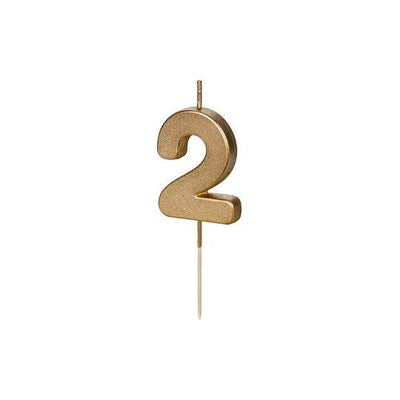 Bougie - Gold Number - Variantes disponibles - PARTY DECO