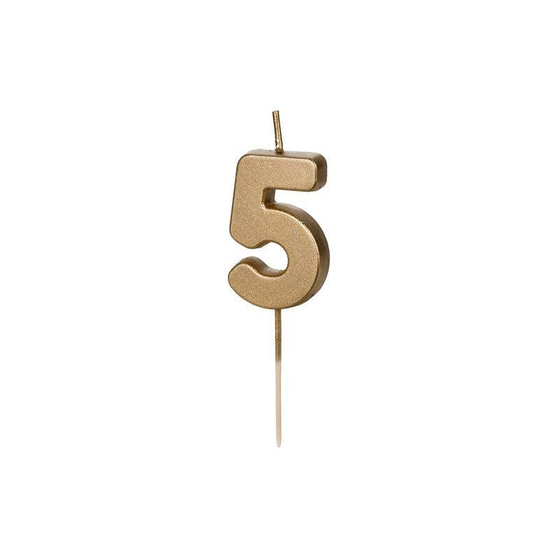 Bougie - Gold Number - Variantes disponibles - PARTY DECO