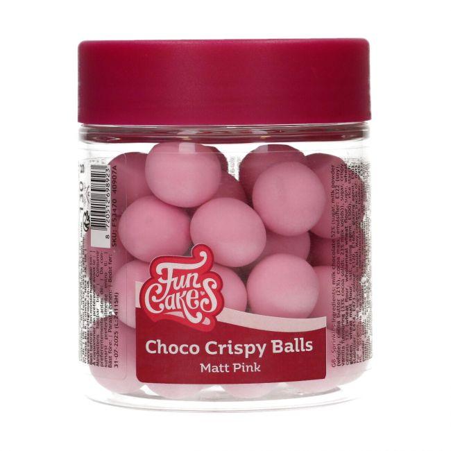 Boules Choco XXL - Matt Pink 130g - FUN CAKES