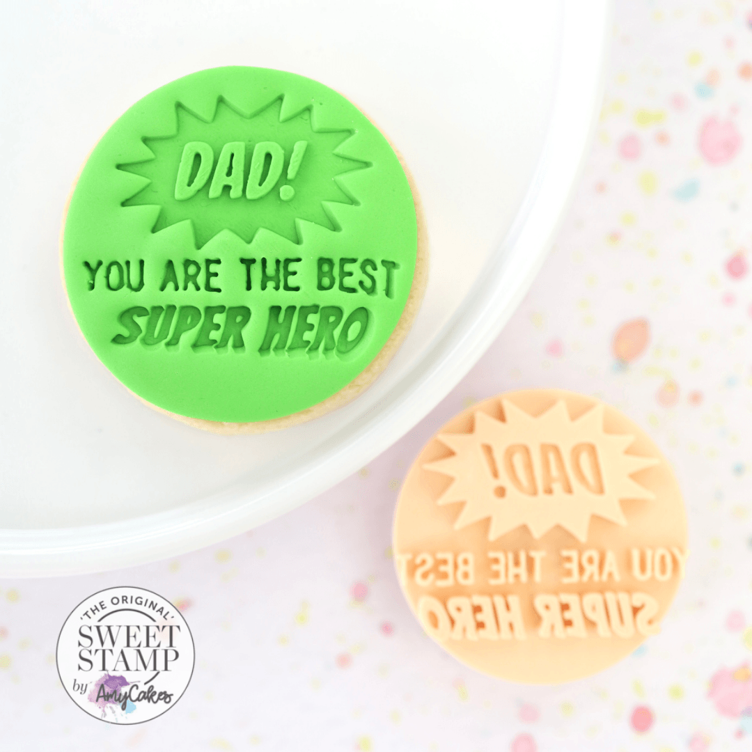 Embosser - Dad you are the Best Super Hero - SWEET STAMP