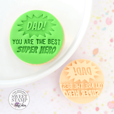 Embosser - Dad you are the Best Super Hero - SWEET STAMP