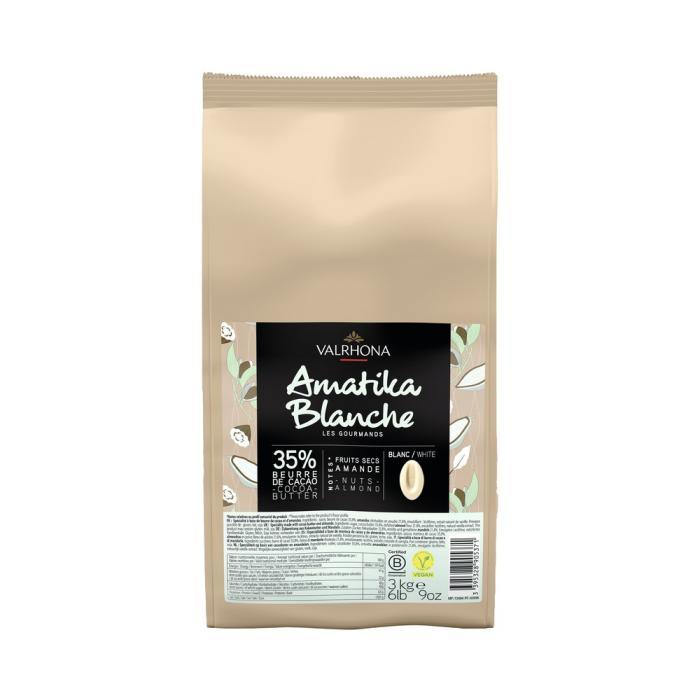 Fèves Amatika Blanc 35% 3kg - VALRHONA