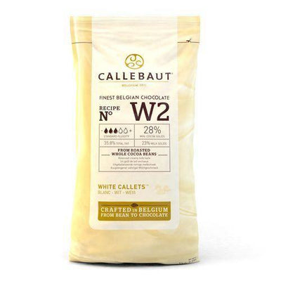 Fèves Callebaut - Chocolat Blanc 28% - 1KG - Patissland