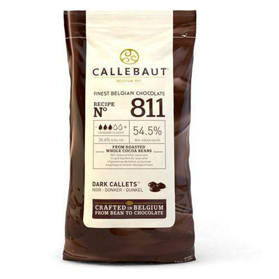 Fèves Callebaut - Chocolat Noir 54,5% - 1KG - Patissland