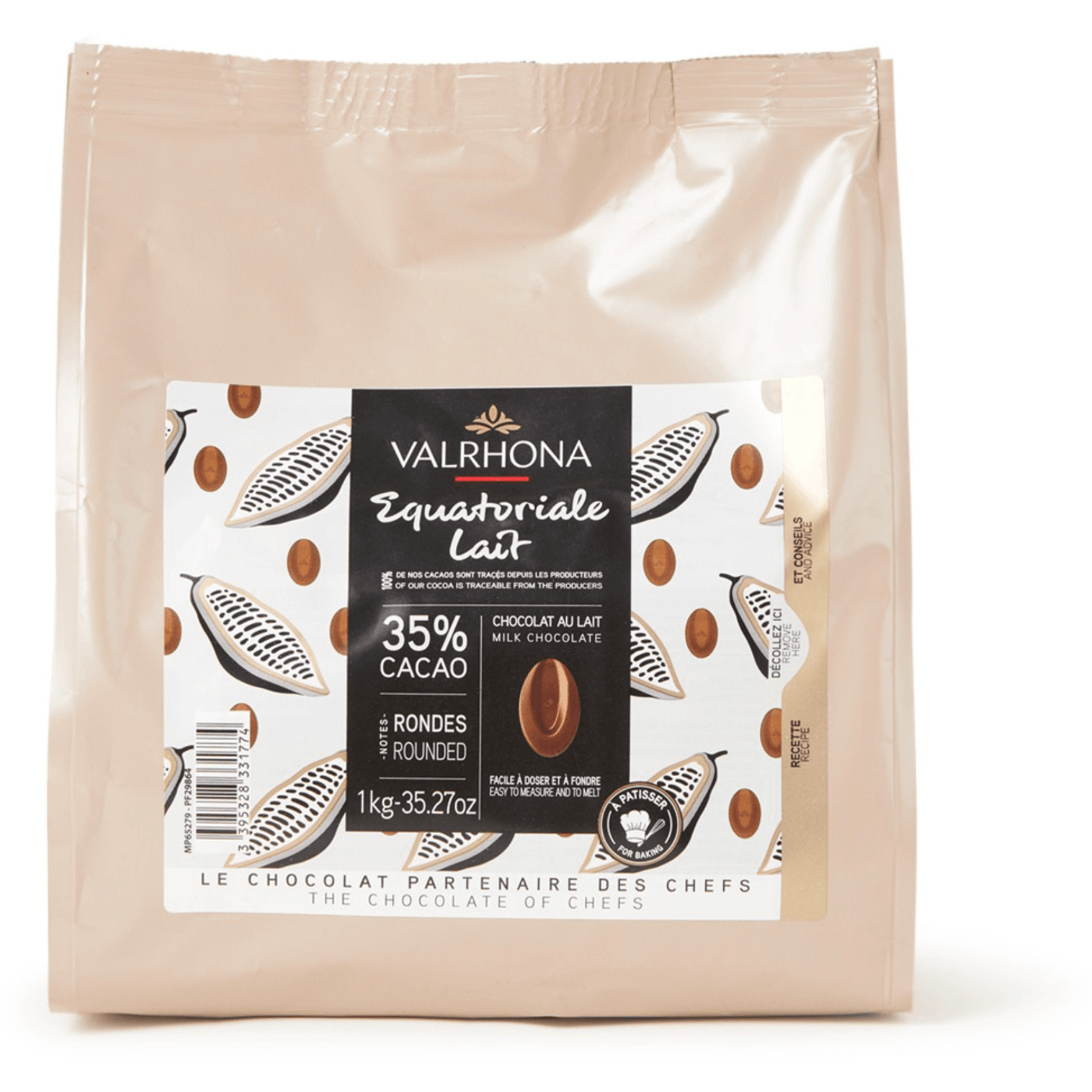 Fèves Equatoriale Lait 35% - VALRHONA