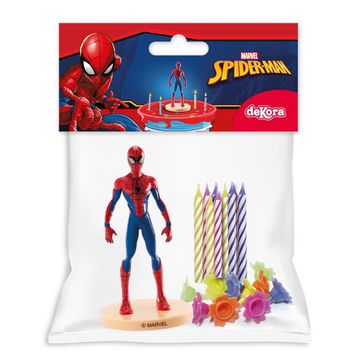 Figurine Spiderman & Set/10 Bougies - DEKORA