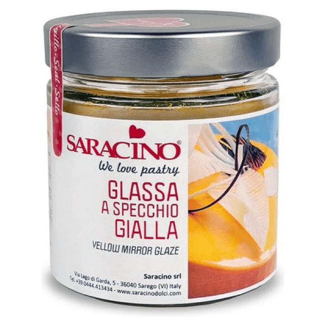 Glaçage Miroir Jaune - 350g - SARACINO