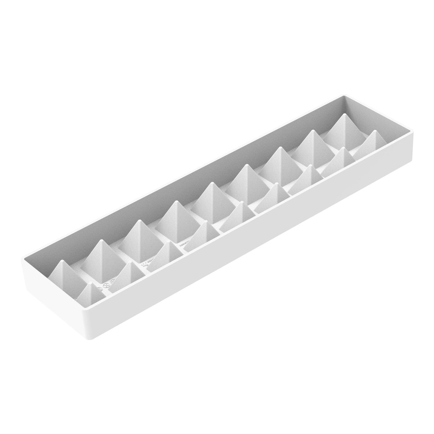  Moule silicone 18 mini pyramides blanc Silikomart