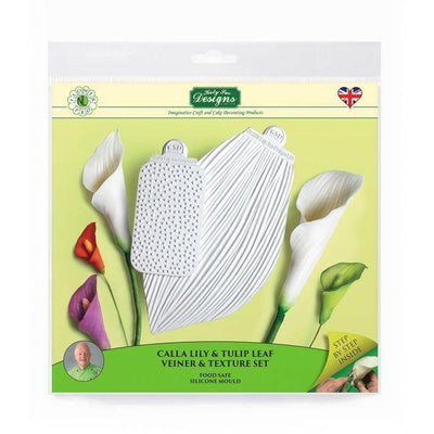 Moule Katy Sue - Lily & Tulip Leaf Vein & Texture Set - Patissland