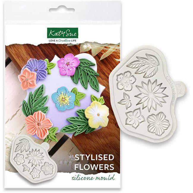 Moule Katy Sue - Stylised flowers