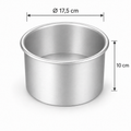 Runde Backform Ø 17,5 cm Höhe 10 cm