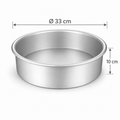 Runde Backform Ø 33 cm Höhe 10 cm