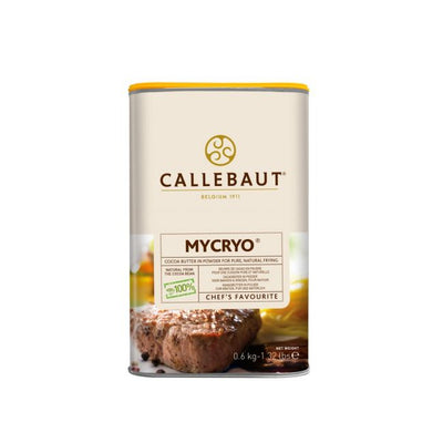 Callebaut Mycryo™ beurre de cacao en poudre pour tempérage chocolat, friture et cuisson, boîte de 600g