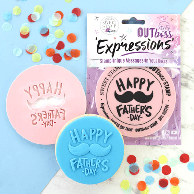 Outbosser - Happy Father's Day Moustache - SWEET STAMP