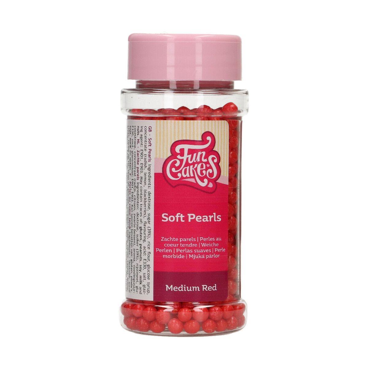 Perles en sucre Medium - Red 4mm - Patissland