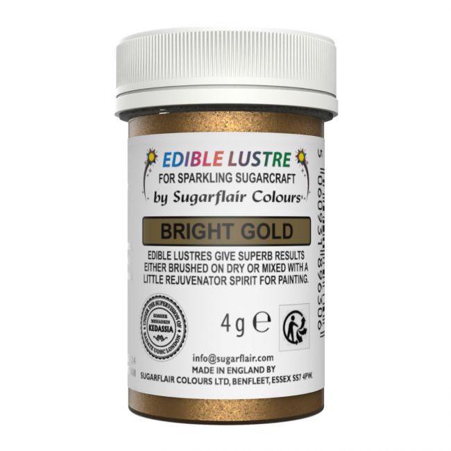 Poudre Lustre Bright Gold - SUGARFLAIR