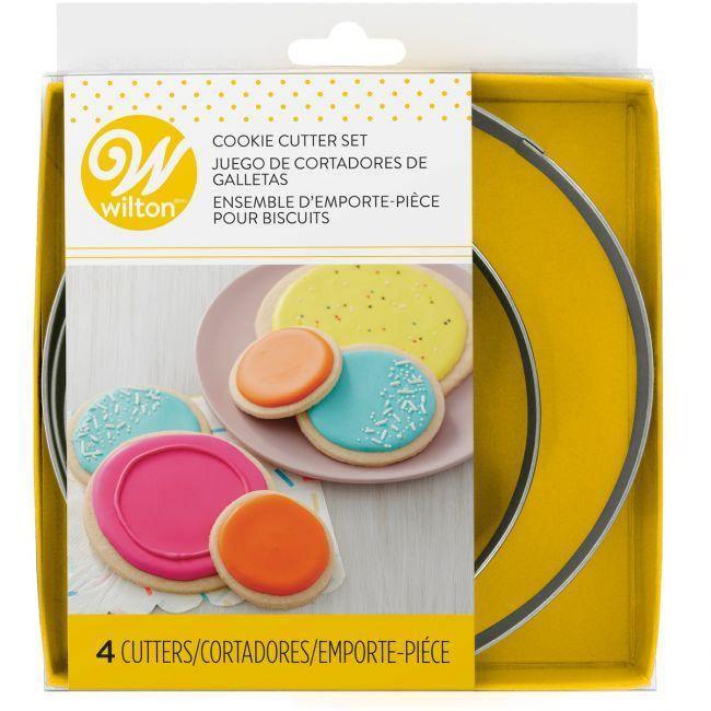 Set/4 Emporte-pièce Rond Métal - WILTON