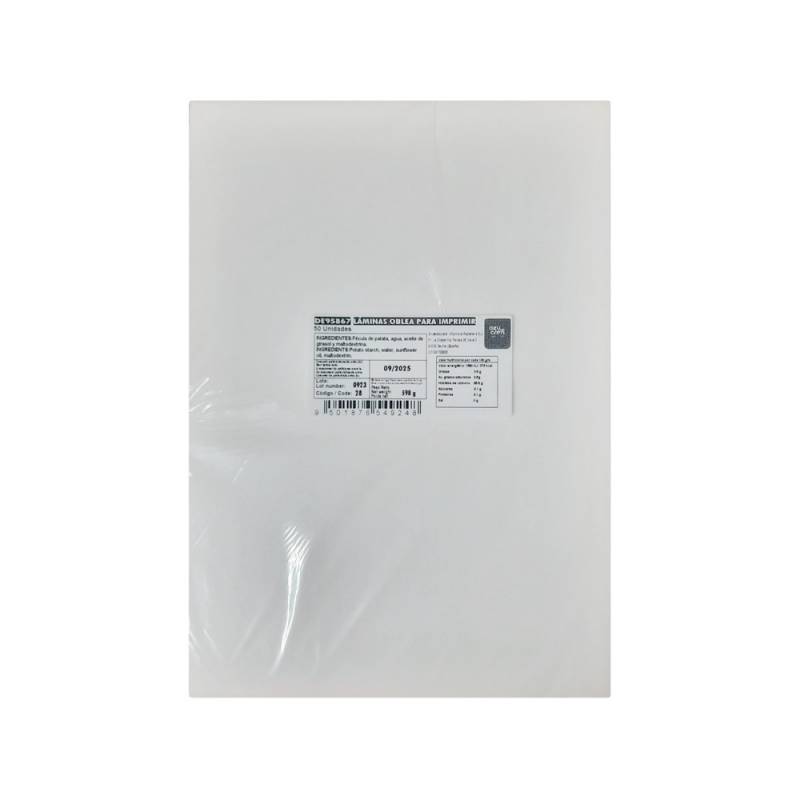 Set/50 Wafer Paper A4 - 0,3mm