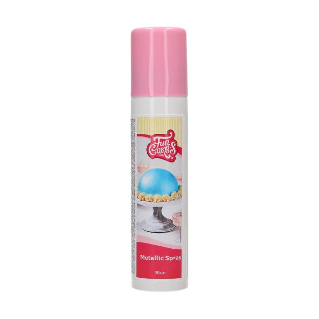 Spray Metallic Blue 100ml - FUN CAKES