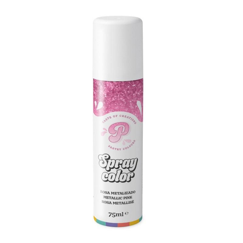 Spray Metallic Pink 75ml - PASTRY COLOURS