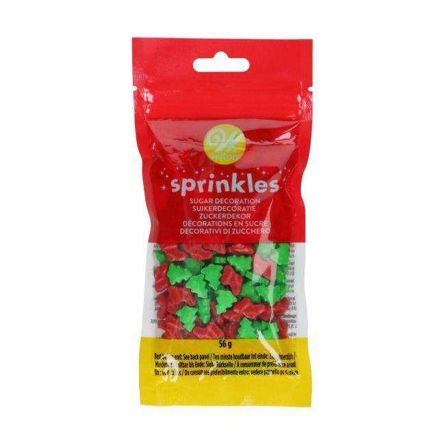 Sprinkles Chaussettes et Sapins 56g DLUO 11/2024 - WILTON