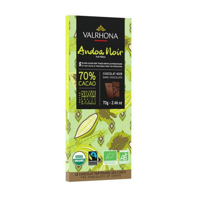 Tablette Andoa Noir 70% - 70g - VALRHONA