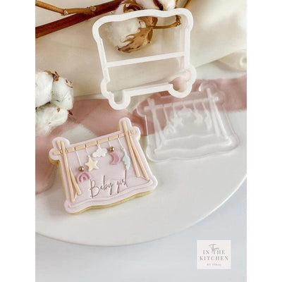 Tampon 3D Arche de Jeu et emporte-pièce assorti de la collection Oh My Cookie, pour créer des biscuits originaux et amusants avec un design en relief d'une arche de jeu.