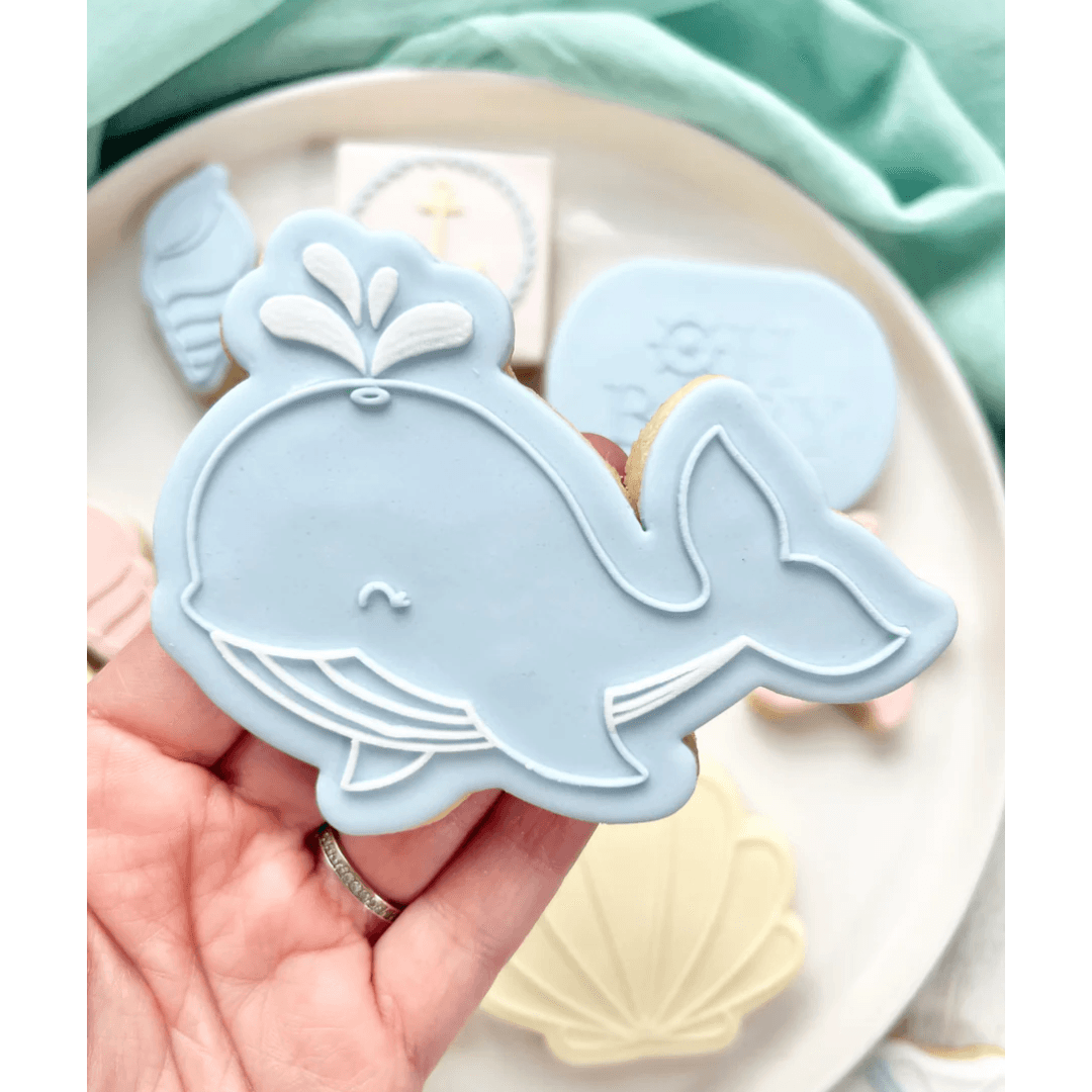 Tampon 3D + Cutter - Baleine - OH MY COOKIE