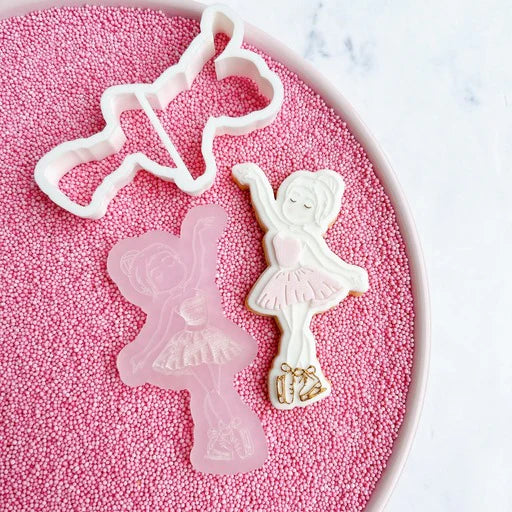 Tampon 3D + Cutter - Ballerine Patin à Glace - OH MY COOKIE