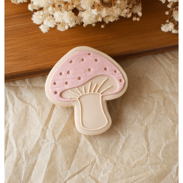 Tampon 3D + Cutter - Champignon - OH MY COOKIE
