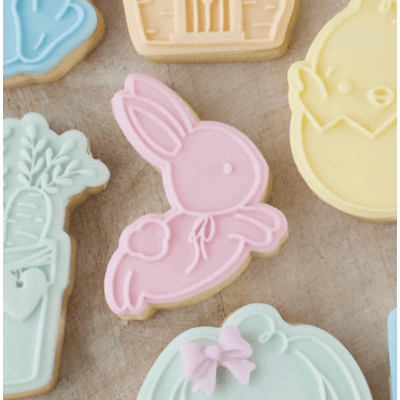 Tampon 3D + Cutter - Mini Lapin qui Saute - OH MY COOKIE