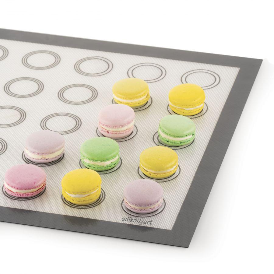 macarons sur un tapis antidérapant